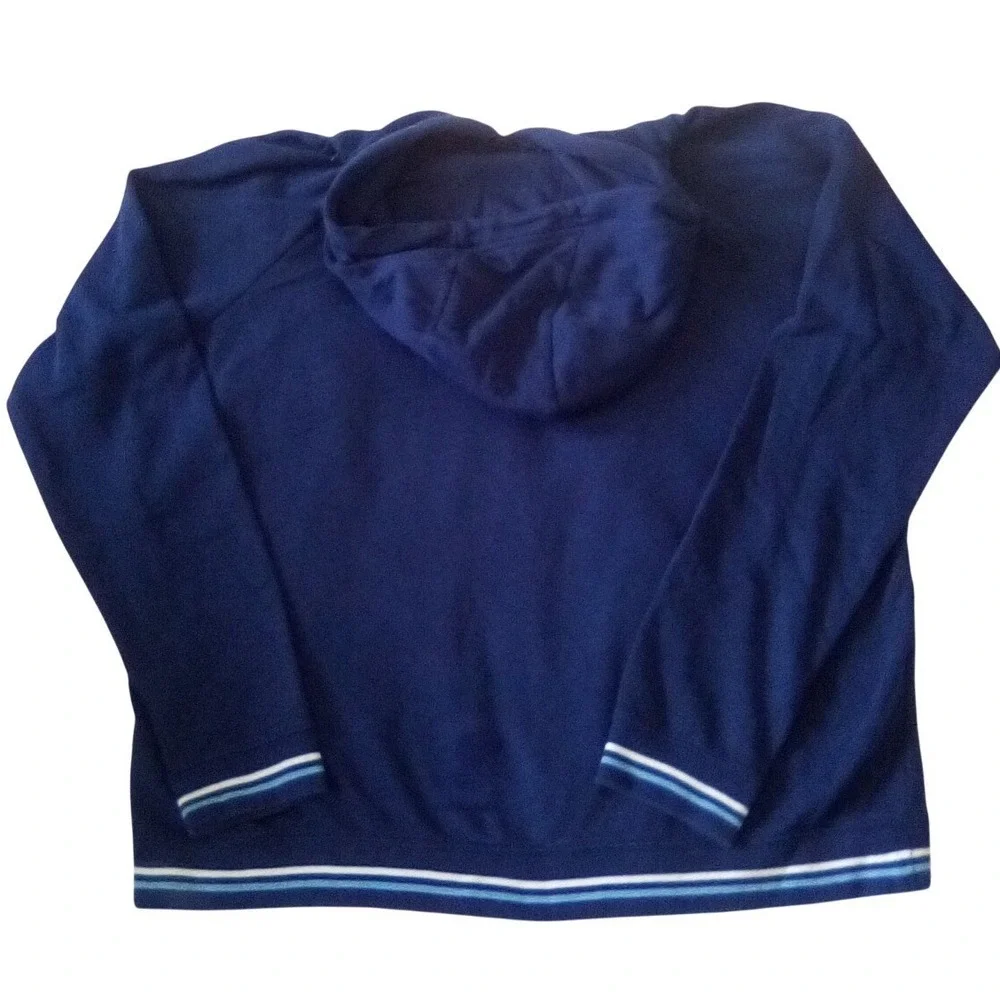 Vintage Navy Blue Nike Hoodie Size (LG)
